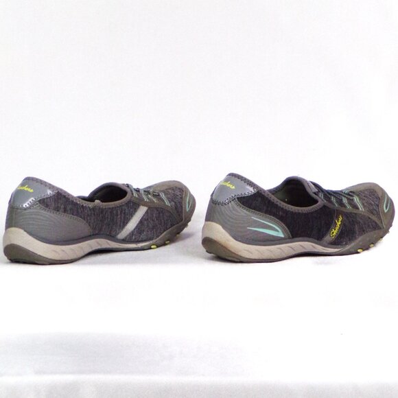 SKECHERS RELAXED FIT size 7.5 gray slip-on sneakers memory-foam insoles - Picture 9 of 14